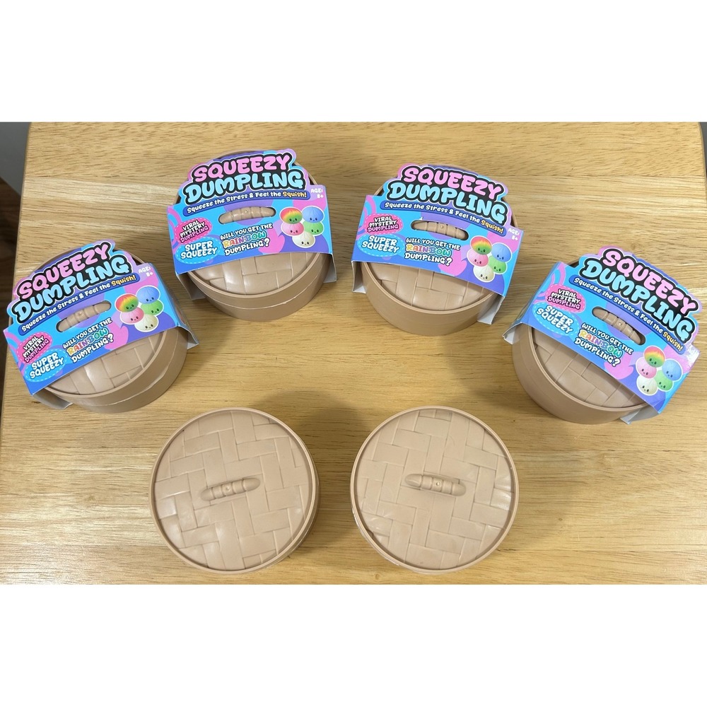 Outplay Squeezy Dumpling LOT of 6 Mystery Viral Sensory Fidget Toy Squishy